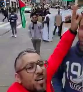 بالفيديو: مواطن مغربي شجاع يقتحم مسيرة مرتزقة البوليزاريو بفرنسا