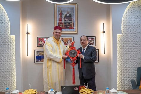 وفد صيني رفيع المستوى يزور جمعية التعاون الإفريقي الصيني للتنمية بالرباط