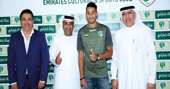 نـادي الإمــــــارات يتعاقـد مـع اللاعـب المغربــي “مـراد باتنـــــا”