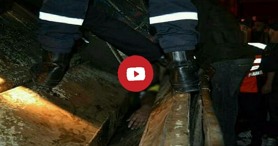 فيديـو.. لحظـة مـوت محسـن فكـري// انتشـال الجثـة// وتصريـح عامـل الحسيمـة بعيـن المكـان