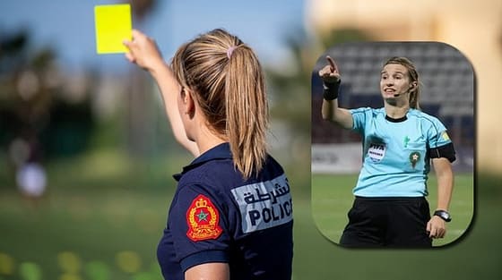 بشرى كربوبي.. مفتشة شرطة بولاية أمن مكناس تتولى قيادة تحكيم نهائي كأس العرش